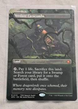 Verdant Catacombs - Borderless Art Special Guests 0113 NM Mythic Fetch Land - Image 1