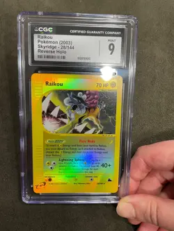 Raikou Skyridge 28/144 eReader Reverse Holo English Pokemon Graded CGC 9 Mint - Image 2