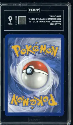 2025 Pokemon S&V Prismatic Evolutions #179/131 Pikachu ex Hyper Rare TAG 9 - Image 2