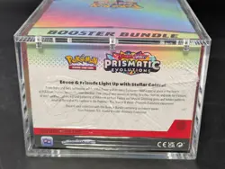 Pokemon SV8.5 Prismatic Evolutions Sealed Booster Bundle Display W/Acrylic Case - Image 3