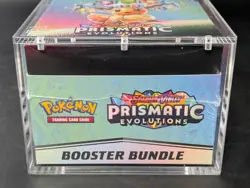 Pokemon SV8.5 Prismatic Evolutions Sealed Booster Bundle Display W/Acrylic Case - Image 5