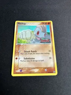 Machop - 53/108 Reverse Holo EX Power Keepers NM- Pokemon Card - STAMPED - Image 2
