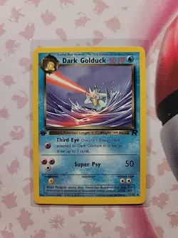 Pokemon Team Rocket 37/82 Dark Golduck 1st Edition - Image 1