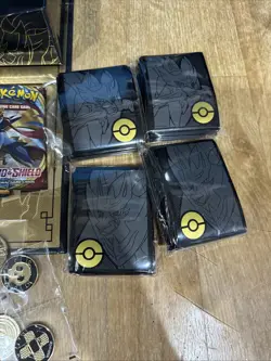 Pokemon Sword and Shield Ultra Premium Collection Box Zacian Zamazenta 12 Packs - Image 2