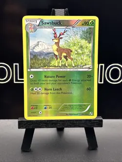 Sawsbuck 14/114 Black & White Reverse Holo Pokemon Card - Image 2