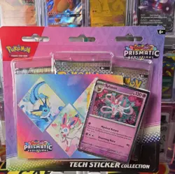 ❗🔥Pokemon Prismatic Evolutions Tech Sticker Collection Sylveon❗🔥 Sealed/New! - Image 1