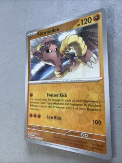 Pokemon TCG * Scarlet & Violet 151 * 106/165 Hitmonlee U * REVERSE HOLO * NM - Image 2
