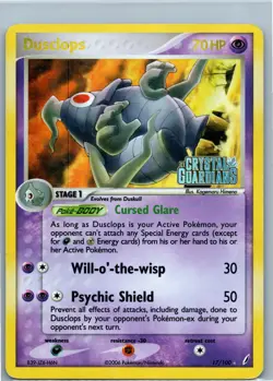 Dusclops - Reverse Holo - 17/100 Crystal Guardians - Pokemon TCG - 2006 - Image 1