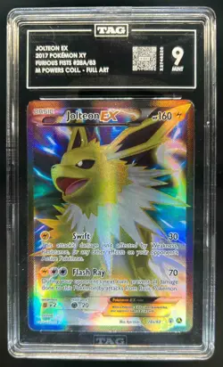 2017 Pokemon XY Mega Powers Collection FA Jolteon EX Promo #28a/83 TAG 9 MINT - Image 1