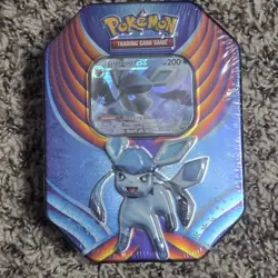 2018 Pokemon TCG Evolution Celebration Tin Glaceon GX Sealed 4 Packs - Image 1