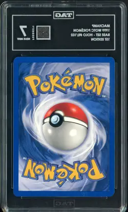 1999 Pokemon Base Set Holo #8/102 Machamp 1st Edition TAG 7 NM - Image 2