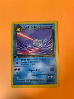 Dark Golduck 37/82 | Team Rocket First Edition | Pokemon TCG Common NM / LP - Image 1