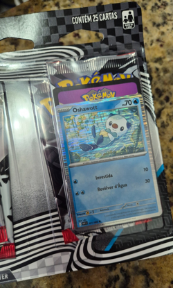Pokemon TCG Black Bolt & White Flare 4 pack blister Oshawott - Portuguese BR - Image 2