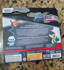 Pokemon TCG Black Bolt & White Flare 4 pack blister Oshawott - Portuguese BR - Image 3