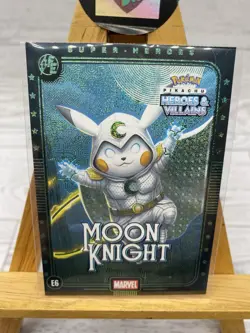 Pikachu as Cosplay Moon Knight Heroes & Villains Non Pokemon Fan Art - Image 1