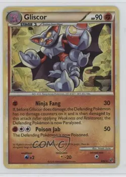 Cracked Ice Holo - Gliscor Pokemon HeartGold & SoulSilver Undaunted #4 2010 - Image 1