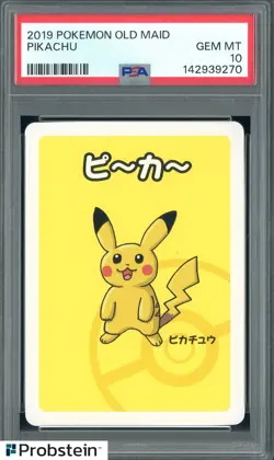 2019 Pokemon Old Maid Pikachu PSA 10 GEM MINT #2 - Image 1