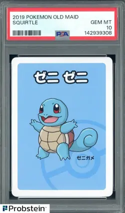 2019 Pokemon Old Maid Squirtle PSA 10 GEM MINT - Image 1