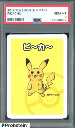 2019 Pokemon Old Maid Pikachu PSA 10 GEM MINT #1 - Image 1