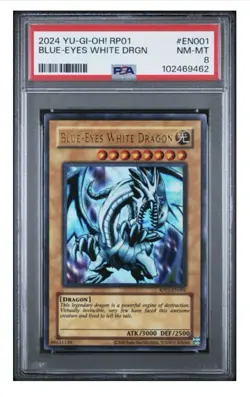 2024 YU-GI-OH! RP01-RETRO PACK EN000 BLUE-EYES WHITE DRAGON - PSA 8 - Image 1
