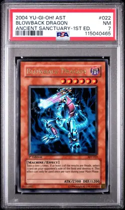 2004 Yu-Gi-Oh! Blowback Dragon Ancient Sanctuary AST 1st Edition Ultra PSA 7 - Image 1