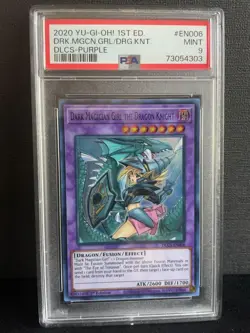 YuGiOh Dark Magician Girl the Dragon Knight (Purple) Alt Art- DLCS-EN006 - PSA 9 - Image 1