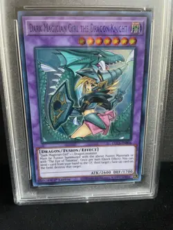 YuGiOh Dark Magician Girl the Dragon Knight (Purple) Alt Art- DLCS-EN006 - PSA 9 - Image 2