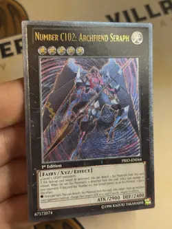 Number C102: Archfiend Seraph PRIO-EN044 Ultimate Rare 1st Edition NM EURO - Image 2