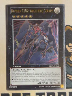 Number C102: Archfiend Seraph PRIO-EN044 Ultimate Rare 1st Edition NM EURO - Image 3