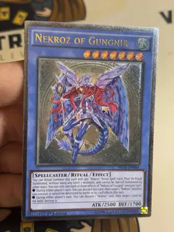 SECE-EN044 Nekroz Of Gungnir Ultimate Rare 1st Edition YuGiOh! NM EURO - Image 2