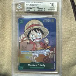 Pristine 10 Monkey.D.Luffy 2023 One Piece 1st Anniversary Tournament P-037 - Image 1