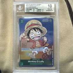 Pristine 10 Monkey.D.Luffy 2023 One Piece 1st Anniversary Tournament P-037 - Image 3