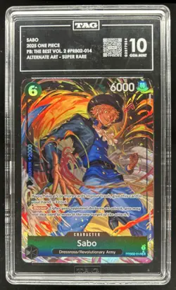 2025 One Piece The Best Vol. 2 Sabo Promo Alternate Art #PRB02-014 TAG 10 - Image 1