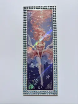 Nico Robin Diamond Metal Ticket Goddess Story Waifu One Piece Foil Glitter WS - Image 1