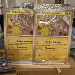 POKEMON Natural History Museum: Pikachu at the Museum Promo Card (mint sealed) - Image 1