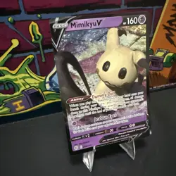 Pokemon Mimikyu V Ultra Rare Full Art Holo 068/172 Brilliant Stars 160 HP Card - Image 2