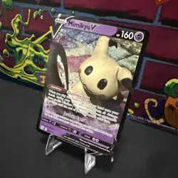 Pokemon Mimikyu V Ultra Rare Full Art Holo 068/172 Brilliant Stars 160 HP Card - Image 3