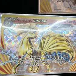 Pokemon BREAK Holo Card Lot - Carbink, Ninetales, Golduck, Machamp, Clawitzer - Image 3