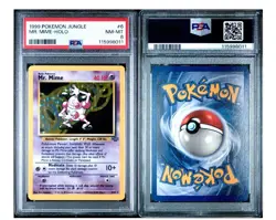 1999 Pokemon Mr. Mime 6/64 Jungle Holo PSA 8 - Image 3