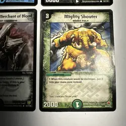 (4) Duel Masters Cards W/ Gnarvash, Merchant of Blood 57/110 - Image 3
