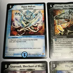 (4) Duel Masters Cards W/ Gnarvash, Merchant of Blood 57/110 - Image 5