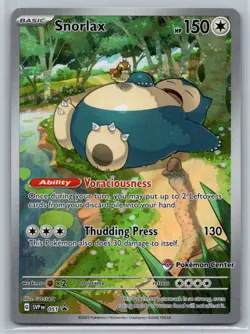 SV: Scarlet & Violet Promo Cards #051 Snorlax POKEMON CENTER - Image 1