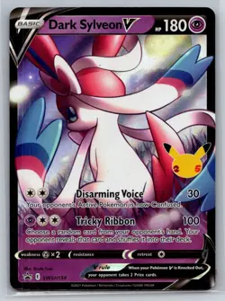 SWSH: Sword & Shield Promo Cards #SWSH134 Dark Sylveon V - Image 1