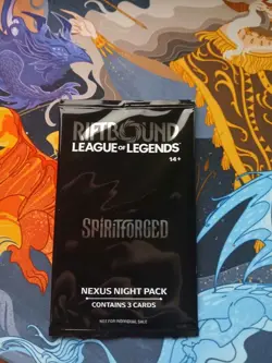 Riftbound Spiritforged Nexus Night Pack Sealed English 3-Card Pack promo English - Image 1