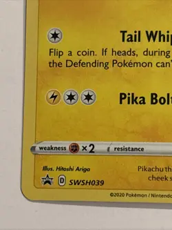 Pikachu SWSH039 SWSH: Sword & Shield Promo Cards Holo - Image 5