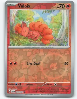 Vulpix #026/167 Reverse Holo Pokemon Card SV06: Twilight Masquerade - Image 1