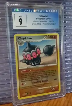 Claydol 15/106 Holo Great Encounters Pokemon League 2008 Graded CGC Mint 9 Card - Image 1