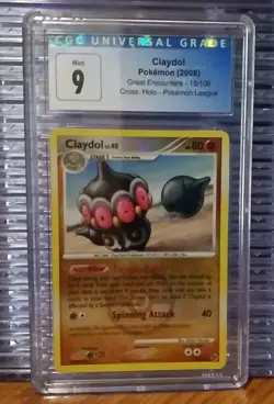 Claydol 15/106 Holo Great Encounters Pokemon League 2008 Graded CGC Mint 9 Card - Image 2