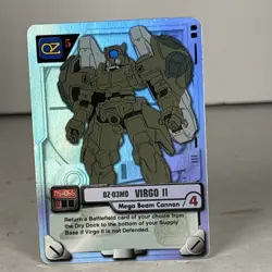 Vintage 2000 Gundam M.S War TCG Virgo II MS-066 Rare Holo LP Card - Image 1