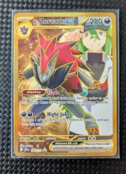 Pokemon TCG Journey Together NS Zoroark EX Gold Rare Card 189/159 - Image 1